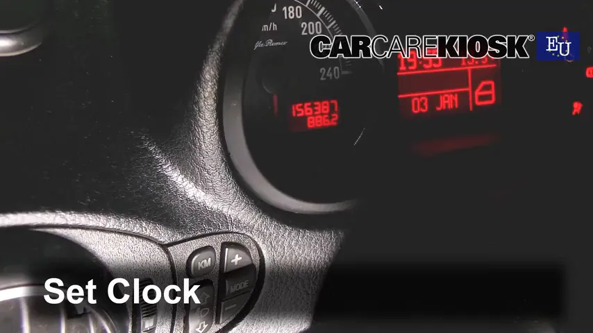 2007 Alfa Romeo 147 T.Spark 1.4L 4 Cyl. Clock